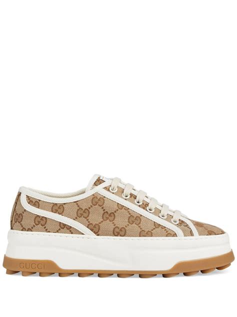 sneakers gucci uomo tessuto gg|farfetch gucci sneakers sale.